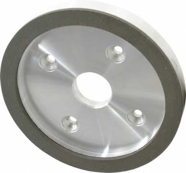 Made in USA - 6" Diam, 1-1/4" Hole Size, 3/4" Overall Thickness, 100 Grit, Type 6 Tool & Cutter Grinding Wheel - Fine Grade, Diamond - Caliber Tooling