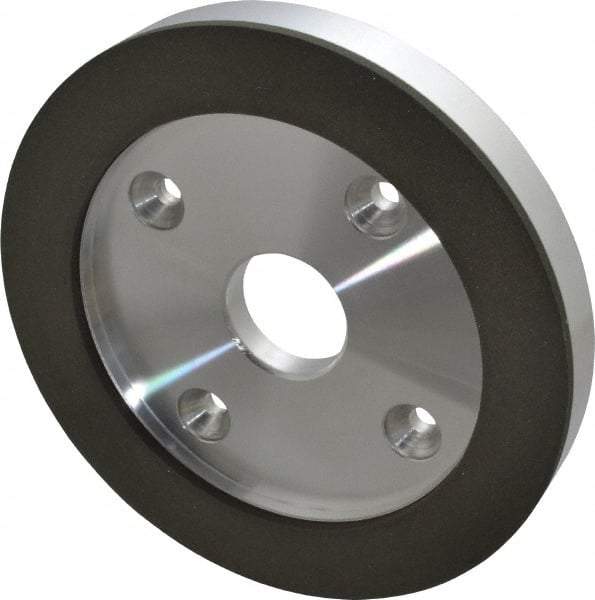 Made in USA - 6" Diam, 1-1/4" Hole Size, 3/4" Overall Thickness, 150 Grit, Type 6 Tool & Cutter Grinding Wheel - Very Fine Grade, Diamond - Caliber Tooling