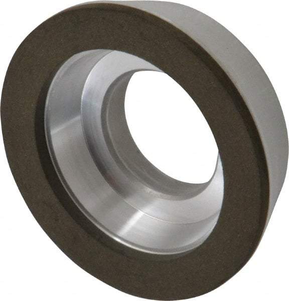 Made in USA - 3" Diam, 1-1/4" Hole Size, 7/8" Overall Thickness, 220 Grit, Type 11 Tool & Cutter Grinding Wheel - Very Fine Grade, Diamond - Caliber Tooling