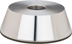 Made in USA - 5" Diam, 1-1/4" Hole Size, 1-3/4" Overall Thickness, 220 Grit, Type 11 Tool & Cutter Grinding Wheel - Very Fine Grade, Diamond - Caliber Tooling