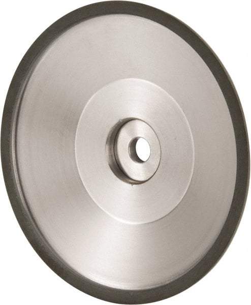 Made in USA - 6" Diam, 1-1/4" Hole Size, 1" Overall Thickness, 150 Grit, Type 12 Tool & Cutter Grinding Wheel - Very Fine Grade, Diamond - Caliber Tooling