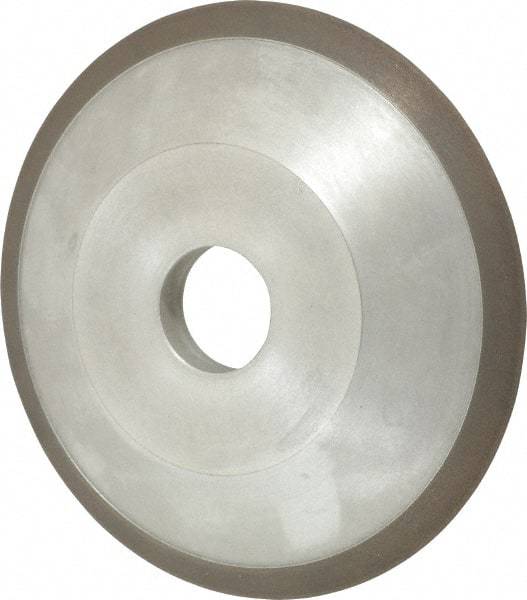 Made in USA - 6" Diam, 1-1/4" Hole Size, 3/4" Overall Thickness, 150 Grit, Type 12 Tool & Cutter Grinding Wheel - Very Fine Grade, Diamond - Caliber Tooling