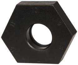 Mitee-Bite - 7 to 12mm Hex, 1/2-13 Stud Thread, Irregular Hex Clamp - 0.394" Hex Height, 4,000 Lb Holding Force, 1" Thread Length, 65 Ft/Lb Torque - Caliber Tooling