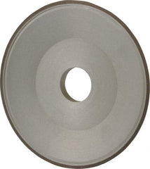 Made in USA - 6" Diam, 1-1/4" Hole Size, 3/4" Overall Thickness, 100 Grit, Type 15 Tool & Cutter Grinding Wheel - Fine Grade, Diamond - Caliber Tooling