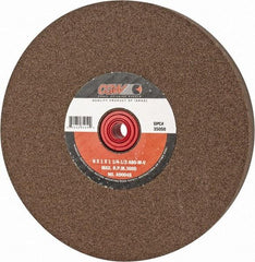 Camel Grinding Wheels - 80 Grit Aluminum Oxide Bench & Pedestal Grinding Wheel - 8" Diam x 1" Hole x 1" Thick, 3600 Max RPM, M Hardness, Medium Grade , Vitrified Bond - Caliber Tooling