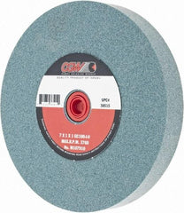 Camel Grinding Wheels - 100 Grit Silicon Carbide Bench & Pedestal Grinding Wheel - 7" Diam x 1" Hole x 1" Thick, 3760 Max RPM, I Hardness, Fine Grade , Vitrified Bond - Caliber Tooling