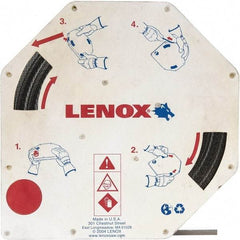 Lenox - 4 TPI, 10' 7-1/2" Long x 3/4" Wide x 0.032" Thick, Welded Band Saw Blade - Carbon Steel, Toothed Edge - Caliber Tooling