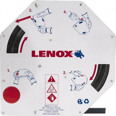 Lenox - 3/8" x 100' x 0.025" Carbon Steel Band Saw Blade Coil Stock - 14 TPI, Toothed Edge, Straight Form, Raker Set, Flexible Back, Constant Pitch, Contour Cutting - Caliber Tooling