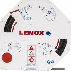 Lenox - 1/4" x 100' x 0.025" Carbon Steel Band Saw Blade Coil Stock - 14 TPI, Toothed Edge, Straight Form, Raker Set, Hard Back, Constant Pitch, Contour Cutting - Caliber Tooling