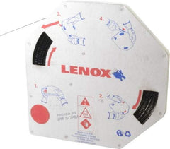 Lenox - 1/2" x 100' x 0.025" Carbon Steel Band Saw Blade Coil Stock - 6 TPI, Toothed Edge, Straight Form, Raker Set, Hard Back, Constant Pitch, Contour Cutting - Caliber Tooling