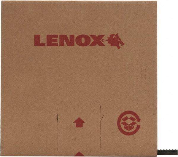 Lenox - 1/2" x 100' x 0.025" Carbon Steel Band Saw Blade Coil Stock - 10 TPI, Toothed Edge, Straight Form, Raker Set, Hard Back, Constant Pitch, Contour Cutting - Caliber Tooling