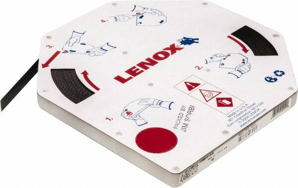 Lenox - 1/2" x 100' x 0.025" Carbon Steel Band Saw Blade Coil Stock - 18 TPI, Toothed Edge, Straight Form, Raker Set, Hard Back, Constant Pitch, Contour Cutting - Caliber Tooling