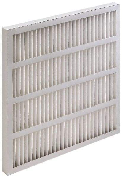 Value Collection - 20" Noml Height x 25" Noml Width x 3-3/4" Noml Depth, 35 to 45% Capture Efficiency, Wireless Pleated Air Filter - MERV 8, Synthetic, Beverage Board Frame, 625 Max FPM, 2,170 CFM, For Heating & Air Conditioning Units - Caliber Tooling