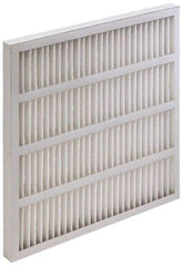 Value Collection - 20" Noml Height x 25" Noml Width x 3-3/4" Noml Depth, 35 to 45% Capture Efficiency, Wireless Pleated Air Filter - MERV 8, Synthetic, Beverage Board Frame, 625 Max FPM, 2,170 CFM, For Heating & Air Conditioning Units - Caliber Tooling