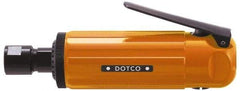 Dotco - 1/4" Collet, Straight Handle, Air Straight Die Grinder - 23,000 RPM, Front Exhaust, 38 CFM, 0.9 hp, 90 psi, 1/4" Inlet - Caliber Tooling