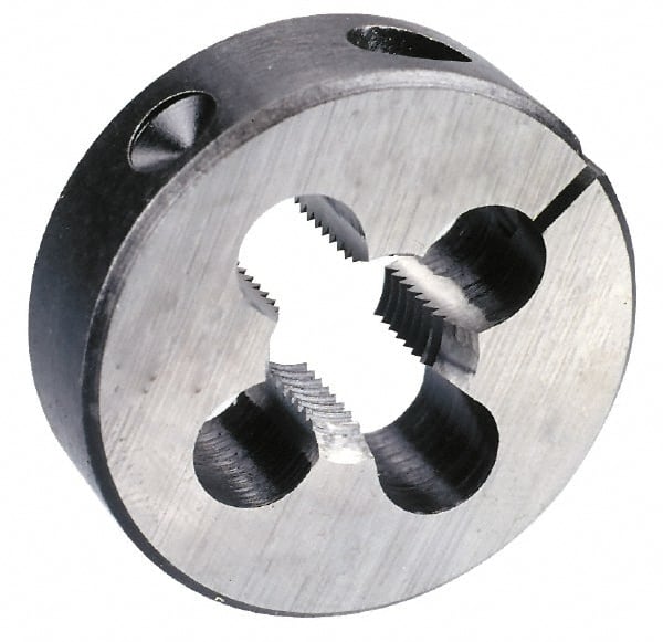 Cle-Line - M4.5x0.75 Metric Coarse High Speed Steel Round Adjustable Die - Caliber Tooling