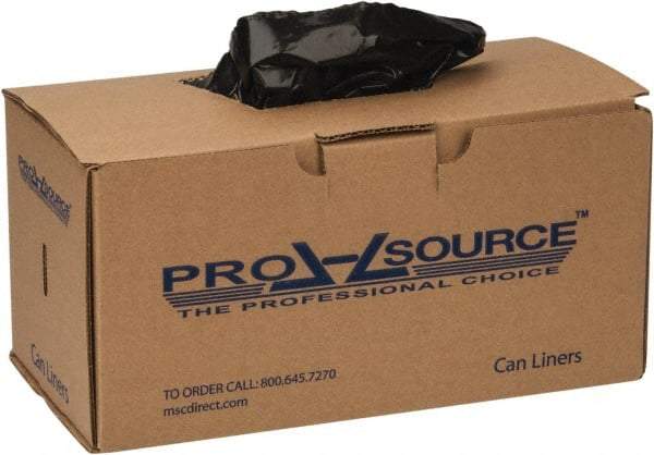 PRO-SOURCE - 1.55 mil Thick, Heavy-Duty Trash Bags - 39" Wide x 56" High, Black - Caliber Tooling