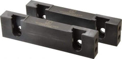 Snap Jaws - 6" Wide x 1.53" High x 0.73" Thick, Step Vise Jaw - Hard, Steel, Fixed Jaw, Compatible with 6" Vises - Caliber Tooling