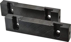 Snap Jaws - 6" Wide x 1-1/2" High x 3/4" Thick, Flat/No Step Vise Jaw - Soft, Steel, Fixed Jaw, Compatible with 6" Vises - Caliber Tooling