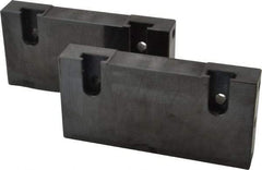 Snap Jaws - 6" Wide x 3" High x 1" Thick, Flat/No Step Vise Jaw - Soft, Steel, Fixed Jaw, Compatible with 6" Vises - Caliber Tooling