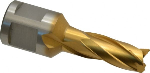 Hougen - 7/16" Diam x 1" Deep High Speed Steel Annular Cutter - Caliber Tooling