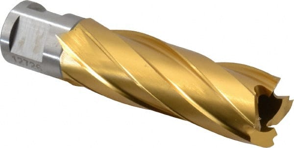 Hougen - 13/16" Diam x 2" Deep High Speed Steel Annular Cutter - Caliber Tooling