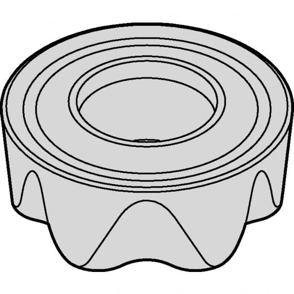 Kennametal - RCGT2006M0 Grade KC725M Carbide Milling Insert - TiN/TiCN/TiN Finish, 1/4" Thick, 20mm Inscribed Circle - Caliber Tooling