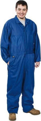 Stanco Safety Products - Size XL, Royal Blue, Zipper, Flame Resistant/Retardant Coverall - 46 to 48" Chest, Indura, 7 Pockets, Elastic Waistband, Full Action Back, 2-Way Concealed Zipper - Caliber Tooling