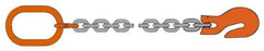 Pewag - 10' Long, 12,000 Lb Basket Capacity, 12,000 Lb Vertical Capacity, Alloy Steel Web Sling - SOG Chain Sling, 1/2" Diam Chain, Silver (Color), with Grab Hook & Master Link - Caliber Tooling