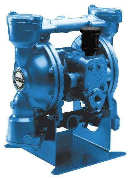 SandPIPER - 1" NPT, Metallic, Air Operated Diaphragm Pump - PTFE Diaphragm, Stainless Steel Housing - Caliber Tooling