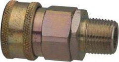 Parker - 3/8 Thread Stainless Steel Hydraulic Hose MPT Fitting - 4,000 psi - Caliber Tooling