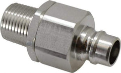 Parker - 1/2 Thread Stainless Steel Hydraulic Hose MPT Fitting - 3,750 psi - Caliber Tooling