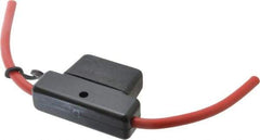 Ferraz Shawmut - 60 Amp AF3 Black Automotive Fuse Holder - 32 Volt, Red #6 Wire - Caliber Tooling