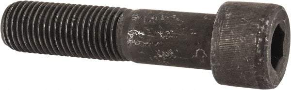 Value Collection - 1-1/4 - 7 UNC Hex Socket Drive, Socket Cap Screw - Alloy Steel, Black Oxide Finish, Partially Threaded, 5-1/2" Length Under Head - Caliber Tooling