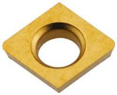 Kennametal - CDHB1.20.61 Grade KC730 Carbide Turning Insert - TiN Finish, 80° Diamond, 5/32" Inscr Circle, 0.04 Thick, 1/64" Corner Radius - Caliber Tooling