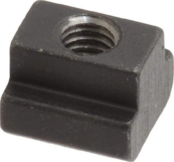 HALDER - M6 Tapped Through T Slot Nut - 7.6mm Slot Width, 13 x 6mm Base Width x Height, 13 x 10mm OAL x Height - Caliber Tooling