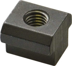 HALDER - M8 Tapped Through T Slot Nut - 11.6mm Slot Width, 18 x 7mm Base Width x Height, 18 x 14mm OAL x Height - Caliber Tooling