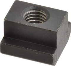 HALDER - M10 Tapped Through T Slot Nut - 13.6mm Slot Width, 22 x 8mm Base Width x Height, 22 x 16mm OAL x Height - Caliber Tooling