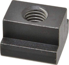 HALDER - M12 Tapped Through T Slot Nut - 17.6mm Slot Width, 28 x 10mm Base Width x Height, 28 x 20mm OAL x Height - Caliber Tooling