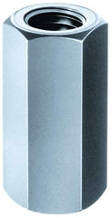 Gibraltar - M24x3.00 Thread, 72mm OAL Steel Standard Coupling Nut - Black Phosphate Coated, 36mm Width Across Flats, 41.6mm Width Across Points - Caliber Tooling