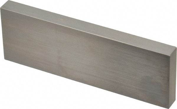 Mitutoyo - 4" Rectangular Steel Gage Block - Accuracy Grade AS-1, Includes Certificate of Inspection - Caliber Tooling