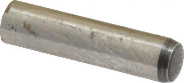 Value Collection - 6mm Diam x 25mm Pin Length Alloy Steel Standard Dowel Pin - C 58-62 Hardness, 13,300 Lb Breaking Strength, 1 Rounded End - Caliber Tooling