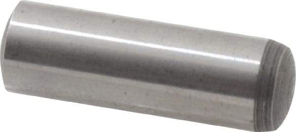 Value Collection - 8mm Diam x 25mm Pin Length Alloy Steel Standard Dowel Pin - C 58-62 Hardness, 23,700 Lb Breaking Strength, 1 Rounded End - Caliber Tooling