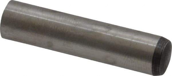 Value Collection - 8mm Diam x 35mm Pin Length Alloy Steel Standard Dowel Pin - C 58-62 Hardness, 23,700 Lb Breaking Strength, 1 Rounded End - Caliber Tooling