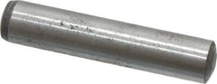 Value Collection - 8mm Diam x 40mm Pin Length Alloy Steel Standard Dowel Pin - C 58-62 Hardness, 23,700 Lb Breaking Strength, 1 Rounded End - Caliber Tooling