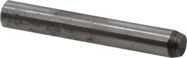 Value Collection - 1/16" Diam x 7/16" Pin Length Alloy Steel Standard Dowel Pin - C 50-58 Hardness, 800 Lb Breaking Strength, 1 Beveled & 1 Rounded End - Caliber Tooling