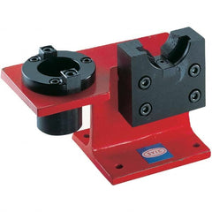 Techniks - Tool Holder Tightening Fixtures Compatible Taper: CAT40 Number of Positions: 2 - Caliber Tooling