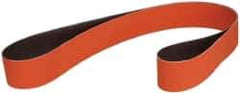 3M - 2" Wide x 118" OAL, 36 Grit, Ceramic Abrasive Belt - Ceramic, Very Coarse, Coated, YF Weighted Cloth Backing, Wet/Dry, Series 984F - Caliber Tooling