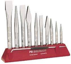 Value Collection - 6-1/2" OAL x 9/32" Blade Width Cross Chisel - 15/32" Stock - Caliber Tooling