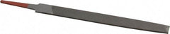 Simonds File - 6" Long, Second Cut, Flat American-Pattern File - Double Cut, Tang - Caliber Tooling